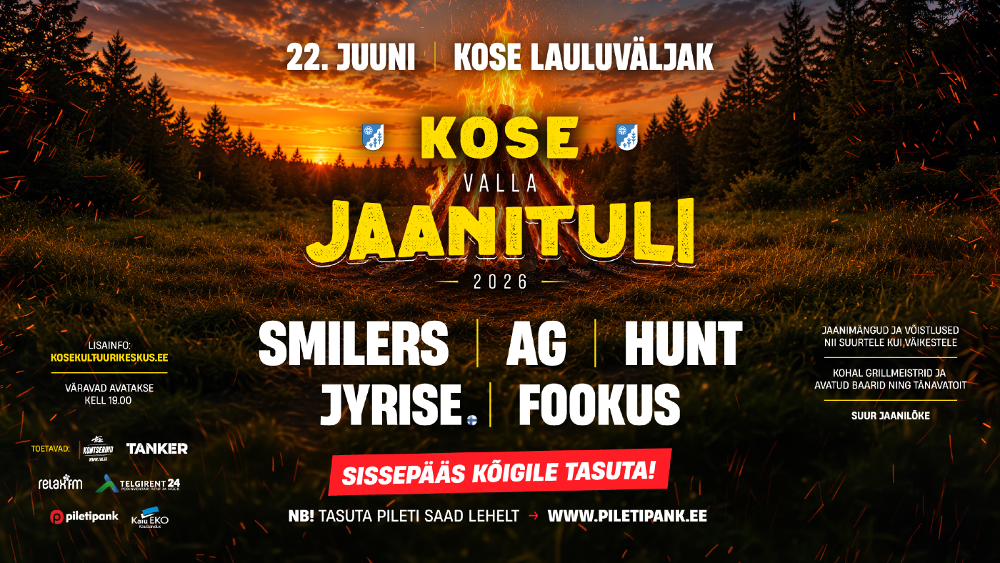 Kose valla Jaanituli 2026 [TASUTA]