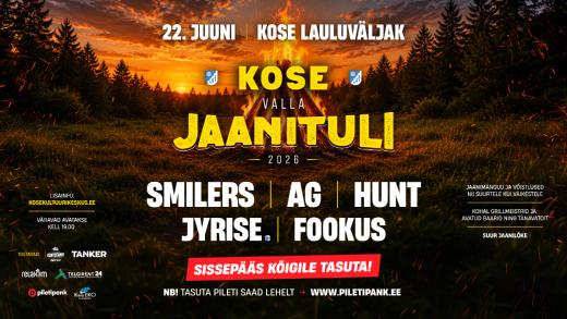 Kose valla Jaanituli 2026 [TASUTA]